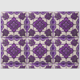 Papel De Seda Rosas Roxos Belo Coleção Moderna