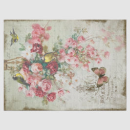 Papel De Seda Rosas Traînantes - Dissociação de Rosas e Pássaros