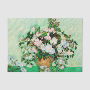 Papel De Seda Rosas Vincent Van Gogh (1890)