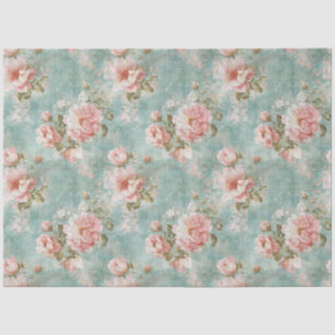 Papel De Seda Rosas Vitorianas Antigas Decoupage