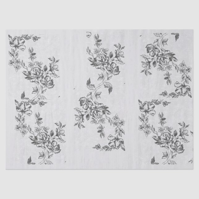 Papel De Seda Rosas vitorianos (Frente )