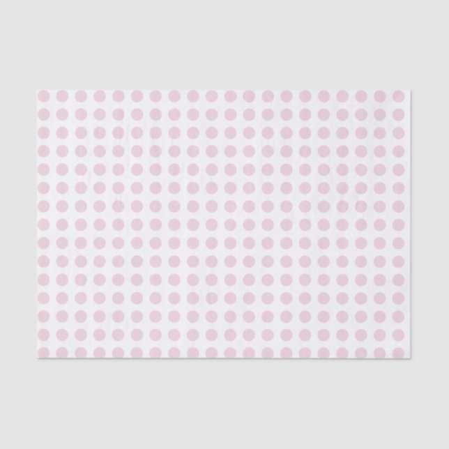 Papel De Seda Rose Pink Polka Dot Decoupage (Frente )