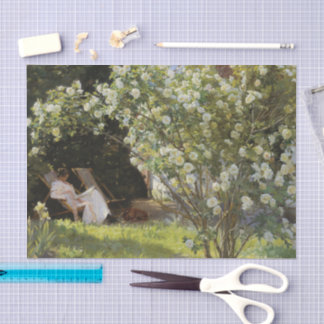 Papel De Seda Roses. Marie Krøyer seated in the deckchair