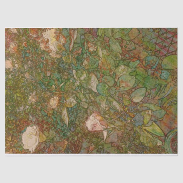 Papel De Seda Roses Tissue Paper (Frente )