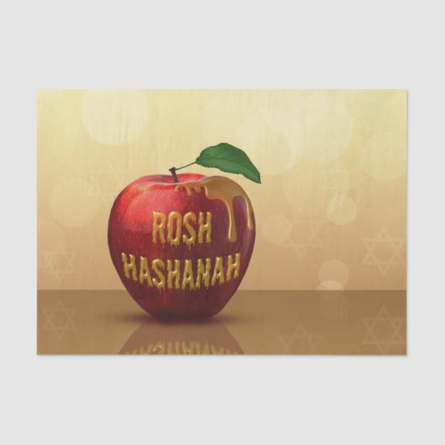 Papel De Seda Rosh Hashanah Jewish New Year Honey Apple (Frente )