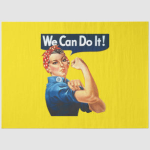 Papel De Seda Rosie the Riveter (Poster Icônica) (Nós podemos fa