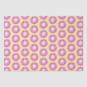 Papel De Seda Rosquinha Com Olhos E Padrões De Desenho De Sprink