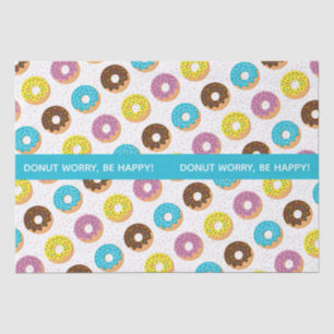 Papel De Seda rosquinha preocupada com a cor pastel feliz com as