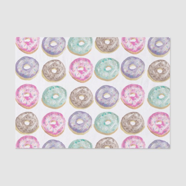 Papel De Seda Rosquinhas em aquarela (Frente )