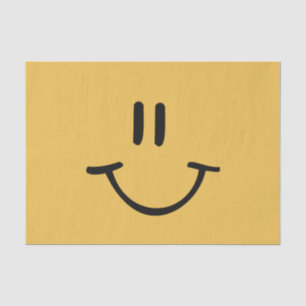 Papel De Seda Rosto Feliz Amarelo