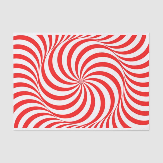 Papel De Seda Rosto/Rolo Vermelho e Branco (Frente )