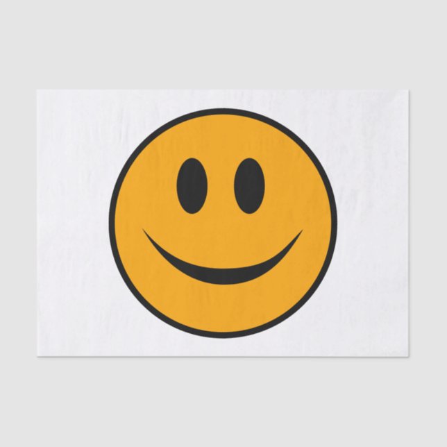 Papel De Seda Rosto Sorridente Emoji (Frente )