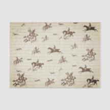 Roteiro de Caça à Raposa de Cavalos Beige Vintage