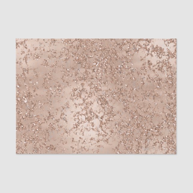 Papel De Seda Rouge Dourado Rosa Glam Brilho Crackle Charme (Frente )