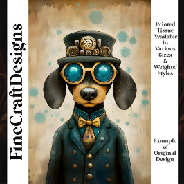 Papel De Seda Roupa de Cachorro Dachshund Fofo Chapéu Óculos K5 