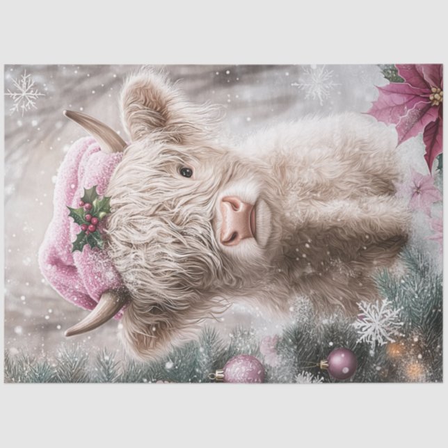 Papel De Seda Roupa De Natal Vestida Da Menina (Frente )