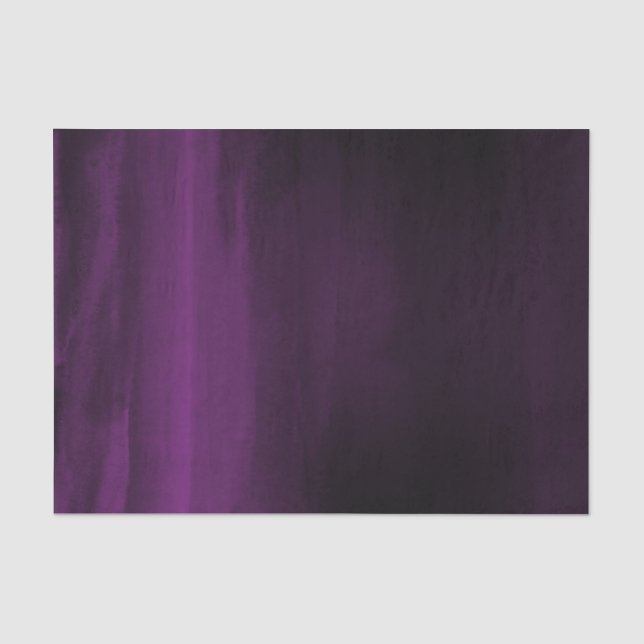 Papel De Seda Roxo Ameixa Moderno Aquarela Chique Elegante (Frente )