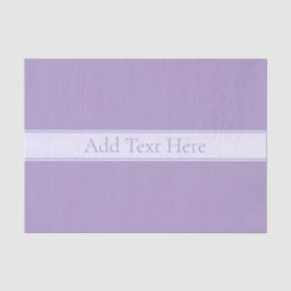 Papel De Seda Roxo de Lavanda Leve Elegante Personalizável