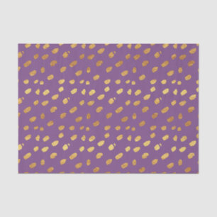Papel De Seda Roxo e Dourado