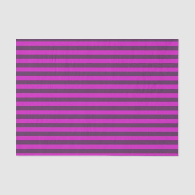 Papel De Seda Roxo Escuro e Stripes Magenta (Frente )