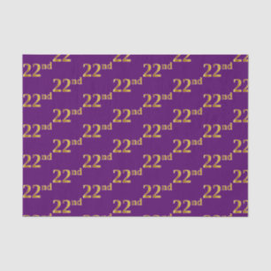 Papel De Seda Roxo, evento do ouro do falso 2ò (Vinte-Segundo)