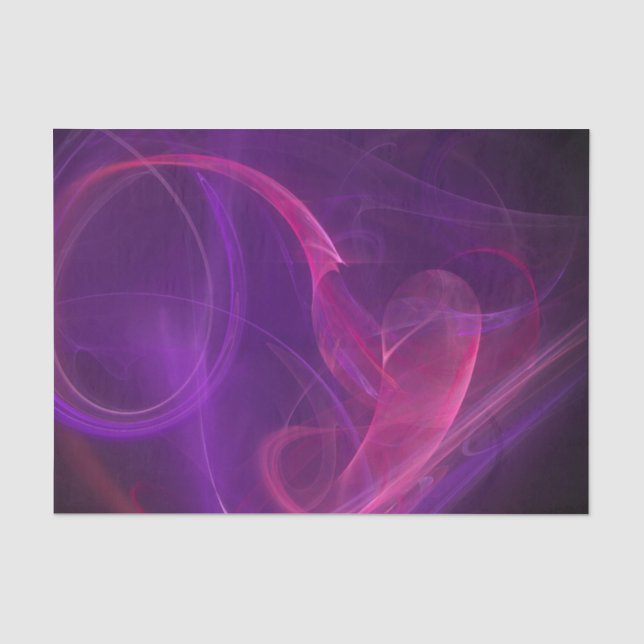 Papel De Seda Roxo Nebuloso (Frente )