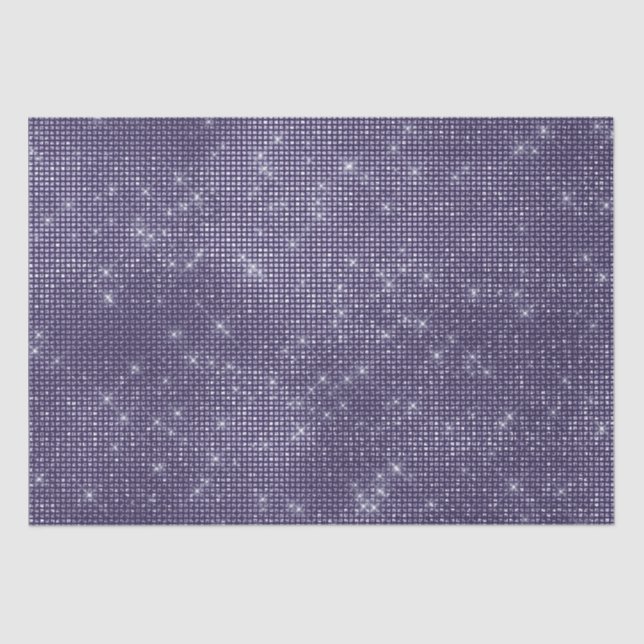 Papel De Seda Roxo Sparkle (Frente )