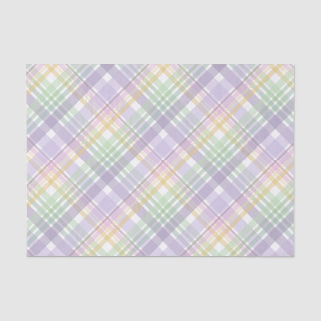 PAPEL DE SEDA ROXO VERDE AMARELO XADREZ PÁSCOA PADRÃO (Frente )