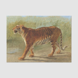 Papel De Seda Royal Tiger Marching (por Rosa Bonheur)