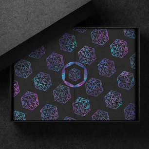 Papel De Seda RPG Dados Nebula Fantasy Retro Mesa PnP Gamer