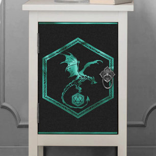 Papel De Seda RPG Dragon Gamer Tabletop Fantasy Verde