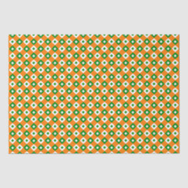 Papel De Seda Rua bonita Xadrez verde-laranja de Patrick