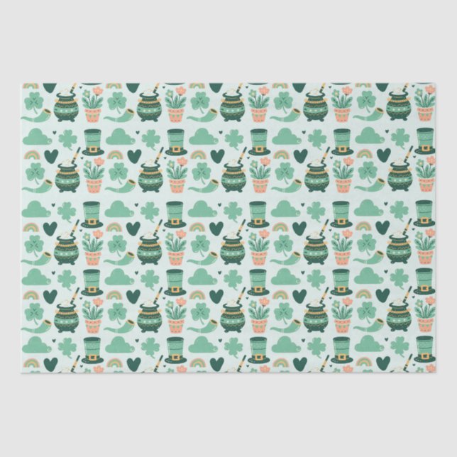 Papel De Seda Rua. Dia de Patrick (Frente )