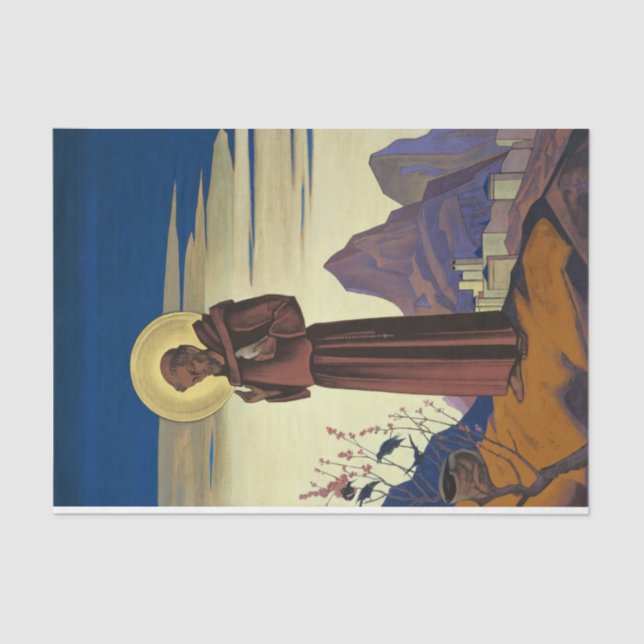 Papel De Seda Rua Francisco de Assisi (Santo cristão) (Frente )