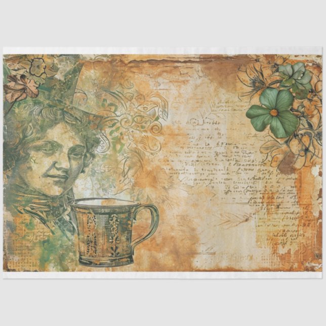 Papel De Seda Rua Patrick Emerald Delight Coffee Ephemera (Frente )