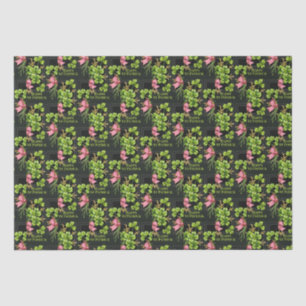 Papel De Seda Rua Patrick's Lucky Charm Shamrocks Vintage Cute