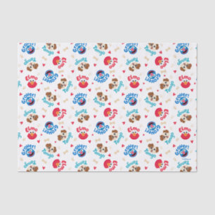 Papel De Seda Rua Sésamo Padrão Tango, Elmo e Grover