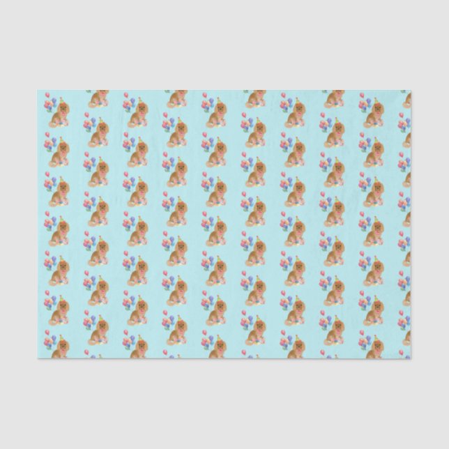 Papel De Seda Ruby Cavalier King Charles Spaniel Birthday    (Frente )