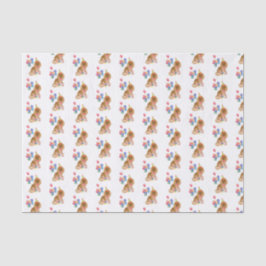 Papel De Seda Ruby Cavalier King Charles Spaniel Birthday   