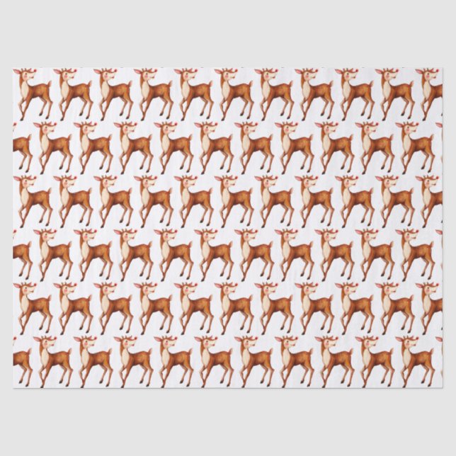 Papel De Seda Rudolph, a Rena de Nariz Vermelho (Frente )