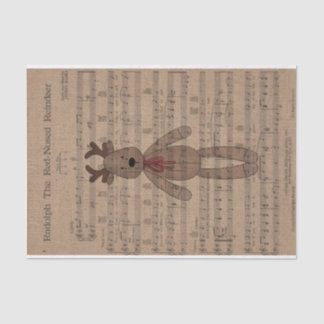 Papel De Seda Rudolph Red Nose Reindeer