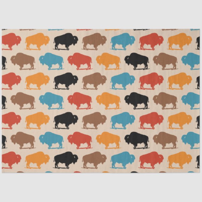 Papel De Seda Rug Padrão de Buffalo Sudoeste (Frente )