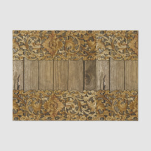 Papel De Seda Russo,floral,entalhes,madeira,antiga,shabby,chic,e