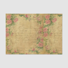 Papel De Seda Russo,grunge,papel,vintage,floral,texto,rosa,rosa