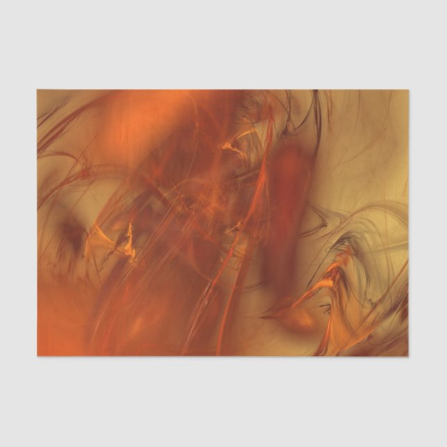 Papel De Seda Rust Realm Fractal e Dourado (Frente )