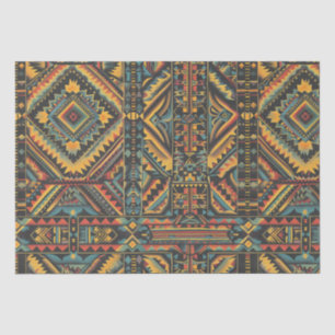 Papel De Seda Rustic Beige "Séculos - Velha Elegância Geométrica