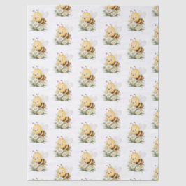 Papel De Seda Rustic Floral Daisy Oh Babee Honey Bee Baby Shower