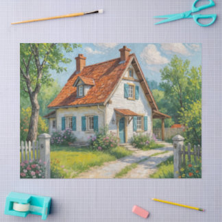 Papel De Seda Rustic garden floral