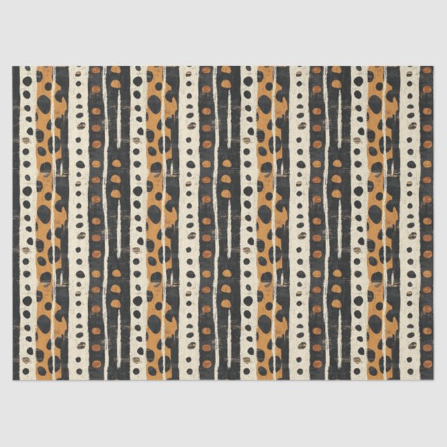 Papel De Seda Rustic Southwestern Stripe Pattern (3) (Frente )