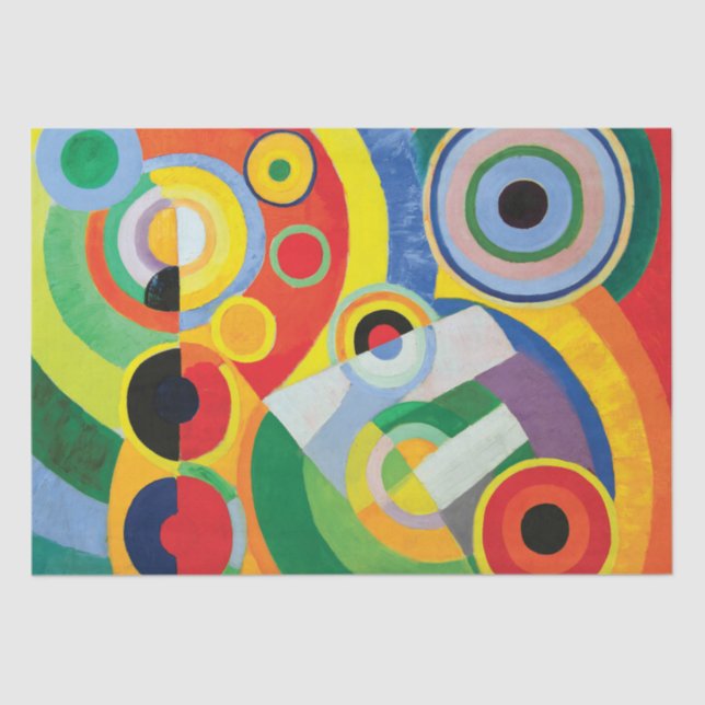 Papel De Seda Rythme, Joie de Vivre por Robert Delaunay (Frente )
